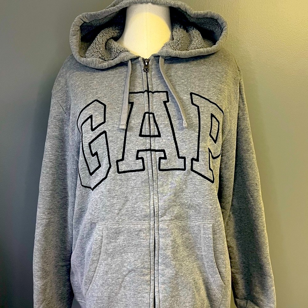 GAP Zip Up Sherpa Hoodie